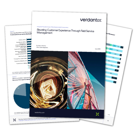 Preview of the Verdantix Report for Field Service Management