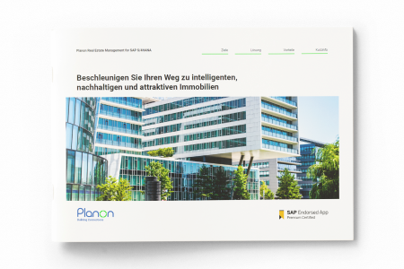 Broschüre - Planon Real Estate Management for SAP S/4HANA - Titelseite