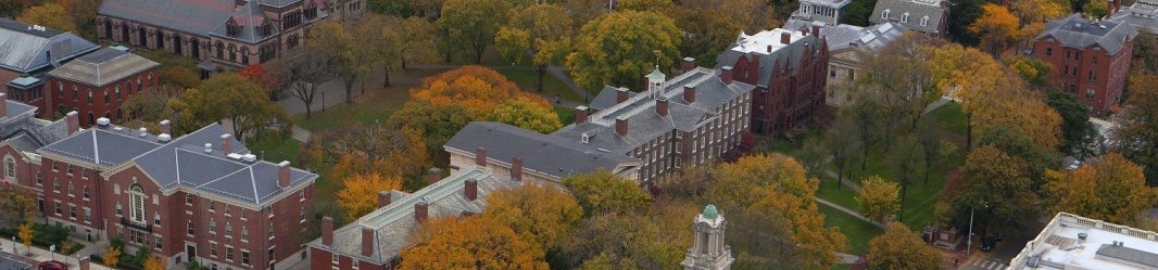 Shot from above of Brown university.