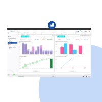 software displaying financial overview dashboard