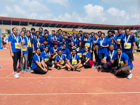 Planon employees running marathon in India