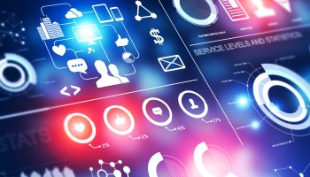 overview of digital icons like social media and devices