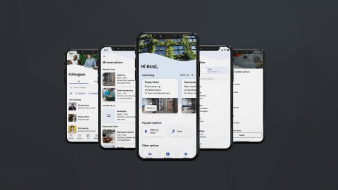 Screenshots of Planon Workplace App