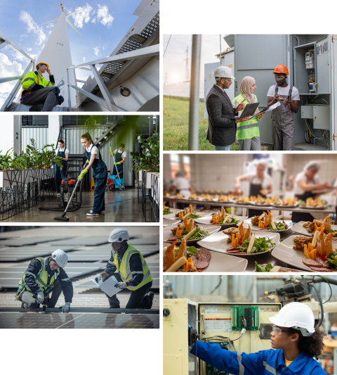 Cleaning, catering and maintenance services delivered by field and facility services providers.