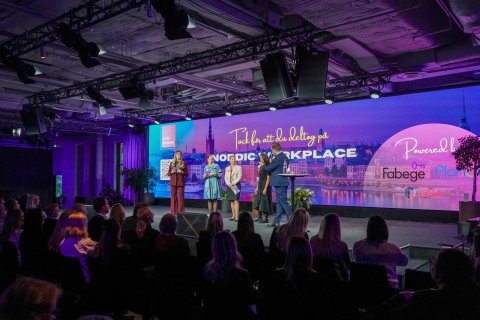 Speakers on stage at IFMA Nordic Workplace 2025