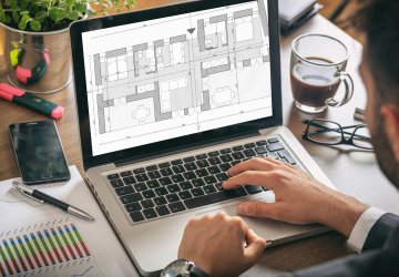 This is how you can design a floor plan on a laptop.