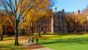 Students walking at the Brown University campus 