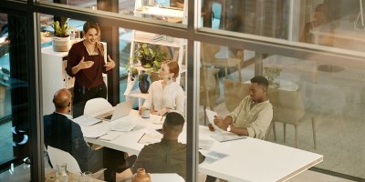 People having a business meeting 