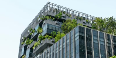 Image of smart sustainable building.