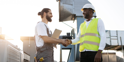 Two maintenance employees.