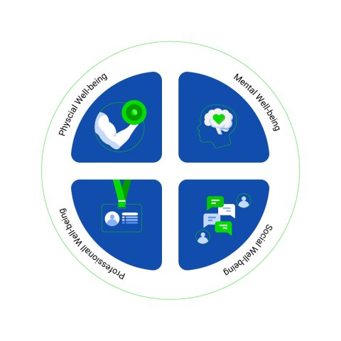 Infographic - 4 types of wellbeing