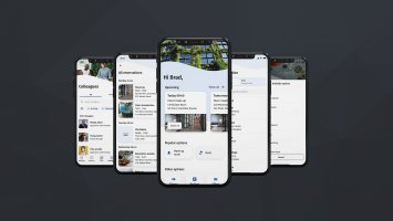 Screenshots of Planon Workplace App