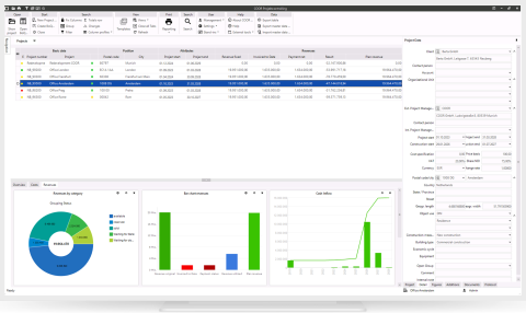 Track and manage revenue, income, and cash flow for your construction and real estate projects.