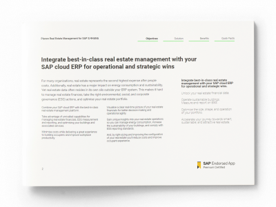 Brochure - Planon Real Estate Management for SAP S/4HANA - Page 2