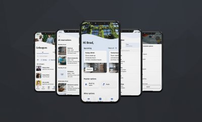 Screenshots of Planon Workplace App