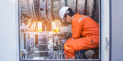 Man working on maintenance mecanics