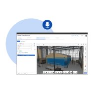 software showing  dashboard managing of spaces and workplaces