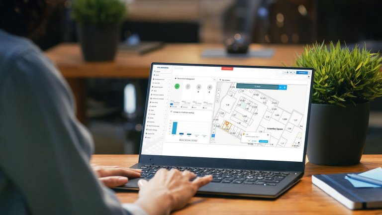 MazeMap software on Laptop