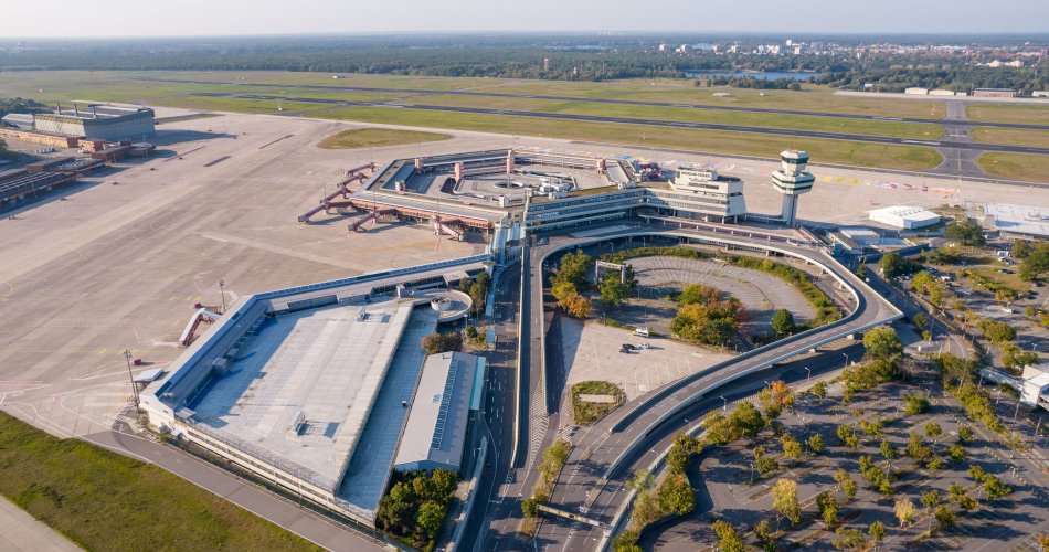 Image of the site of the Berlin Tegel Airport in Germany.