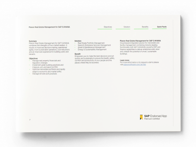 Brochure - Planon Real Estate Management for SAP S/4HANA - Page 7