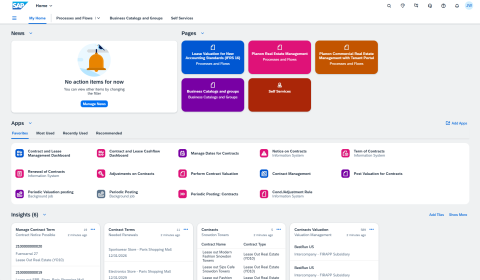 Screenshot SAP homepage