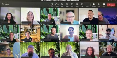 Teams call with Planon employees - friday funday meet & greet