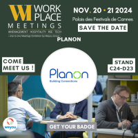 Planon is at the French Workplace Meetings event in Cannes on 20 and 21 November 2024.