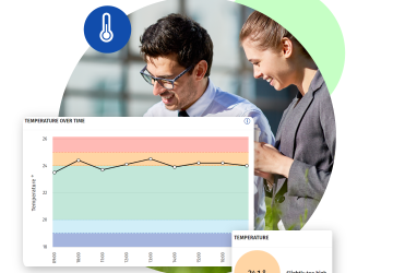 Screenshot of the Planon Software on live monitoring of metrics.