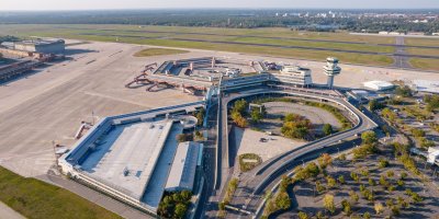 Image of the site of the Berlin Tegel Airport in Germany.