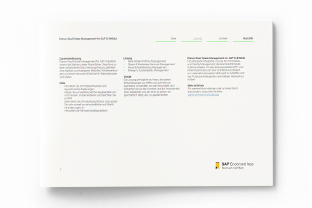 Broschüre - Planon Real Estate Management for SAP S/4HANA - Inhaltsseite 7