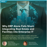 Banner of IDC report with title and smart building graphic