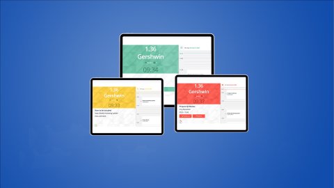 Screenshot of Planon Room Booking Panels