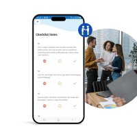 software displaying service request on customer engagement app