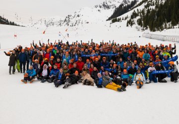 Planon employees during a recent ski event.