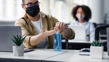 Cleaning and disinfecting the workplace