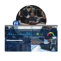 software displaying service request on customer portal dashboard