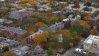 Shot from above of Brown university.
