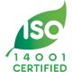 Logo of ISO 14001 certified