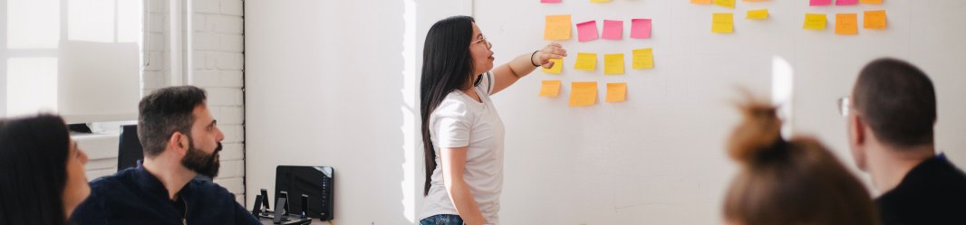 People brainstorming in the office workspace 