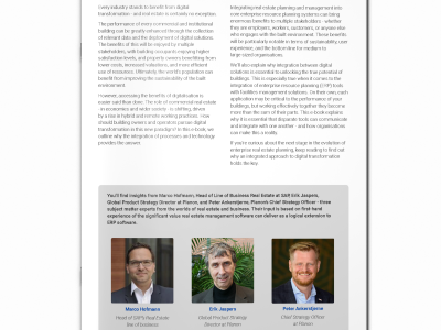 Page 3 of the e-book about integrating your ERP system with your real estate solution.